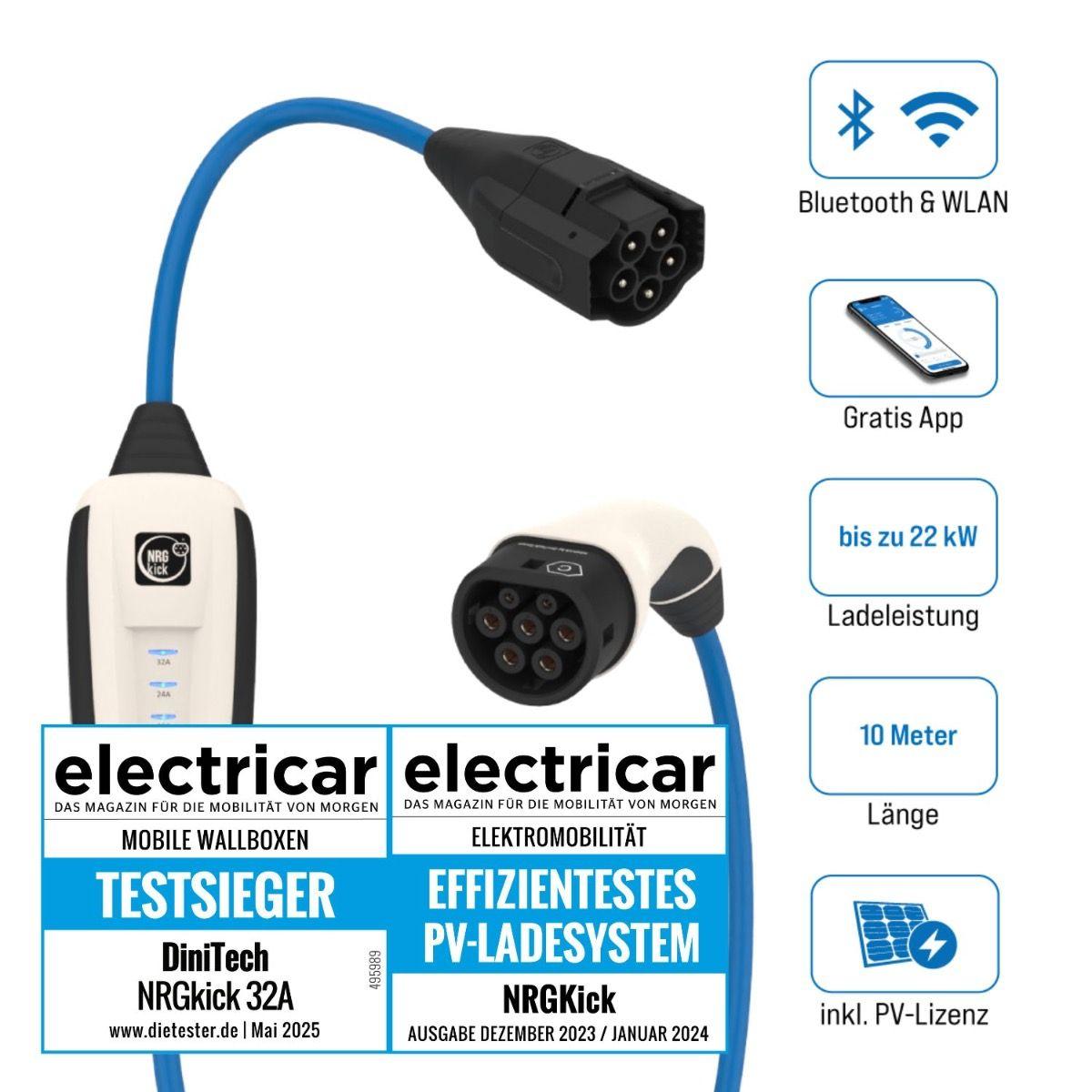 The Mobility House | NRGkick Pure + PV 12101000-30001002 mobile Ladestation